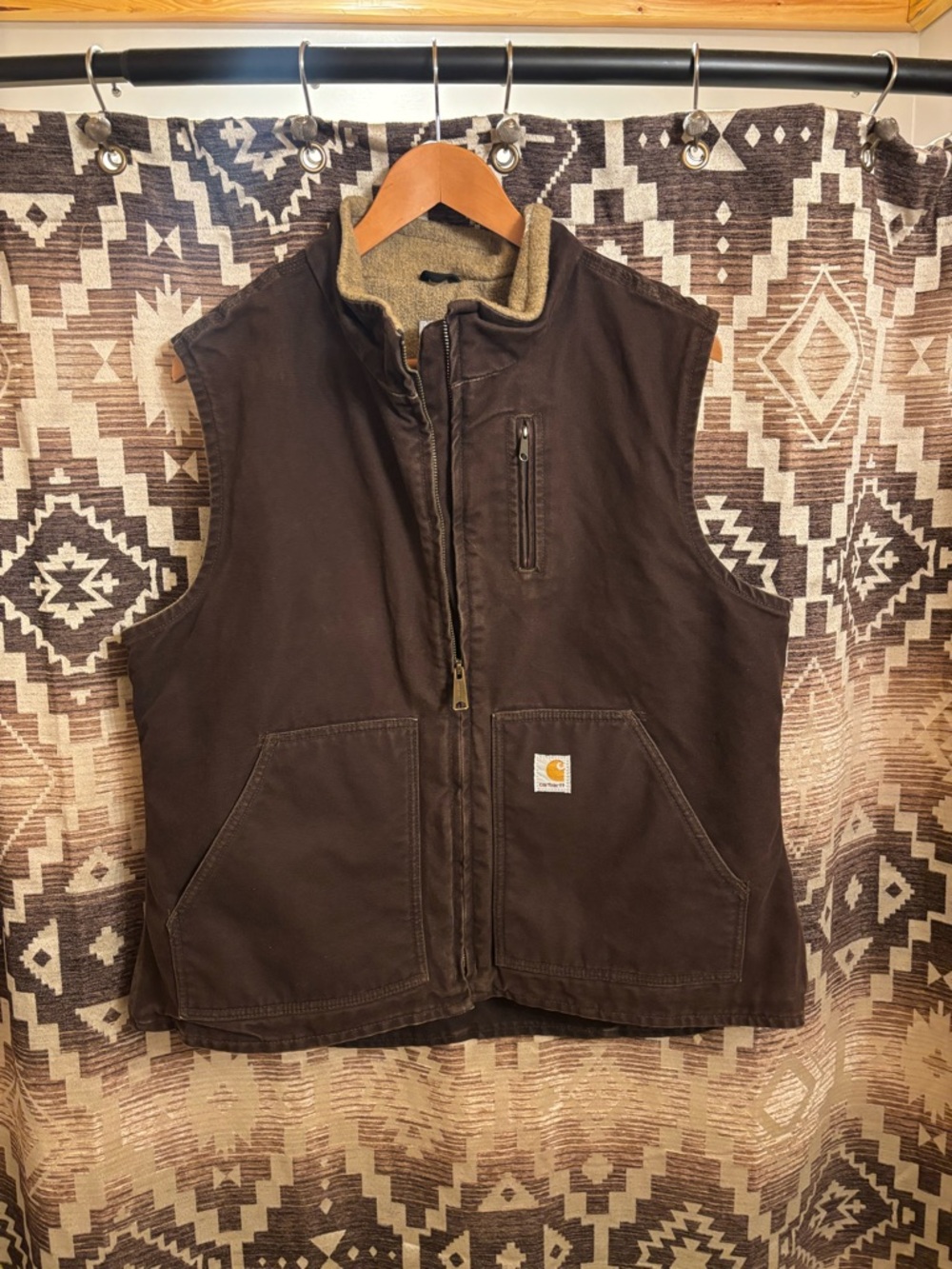 Carhartt Women’s Vintage Vest, Brown, Size XL - Picture 2 of 10